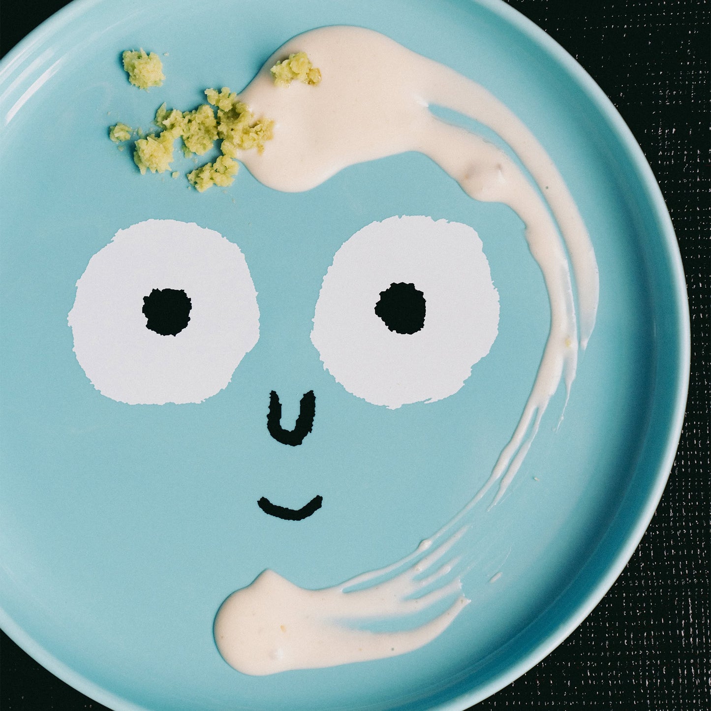 Family Plate Small - Mint Blue