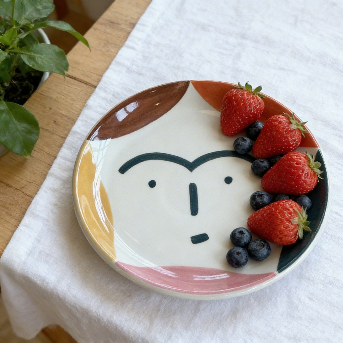 Colourful Face Side Plate