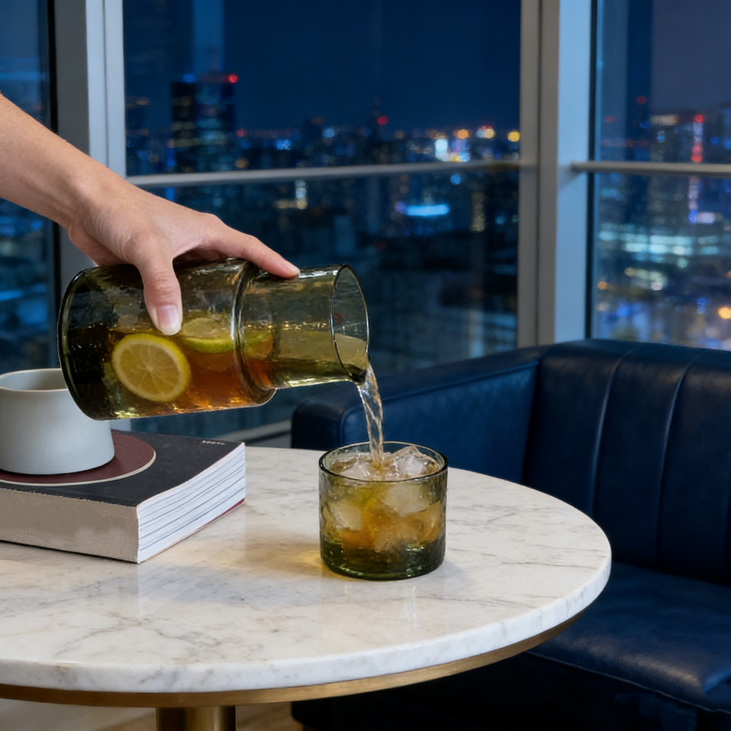 Carafe & Glass Set - Olive